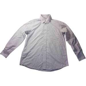 Eagle Striped Dress Shirt Men's 15.5 32/33 Button Down Classic Fit Cotton Office